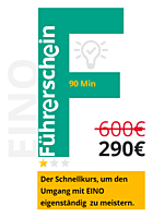 EINO Führerschein - 90 Minuten Kompakt-Coaching inkl. 4 Add-ons + 10GB Cloudspeicher